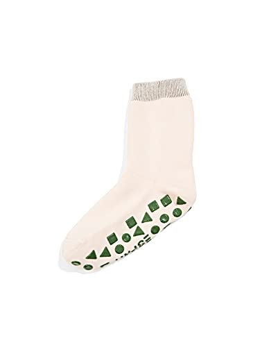 ESPRIT Haussocken Foot Logo Bio Baumwolle Kinder rosa lila viele weitere Farben verstärkte Hüttensocken ohne Muster atmungsaktiv Noppendruck rutschhemmend auf der Sohle 1 Paar von ESPRIT