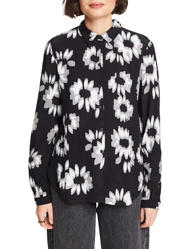 ESPRIT Damen 014ee1f310 Bluse, 001/Black, Large von ESPRIT