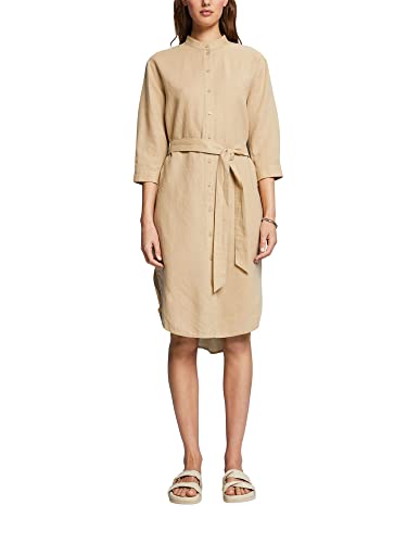 ESPRIT Damen 043EE1E329 Kleid, 285/SAND, 38 von ESPRIT