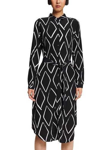 ESPRIT Damen 014ee1e310 Kleid, 002/Black 2, 42 von ESPRIT