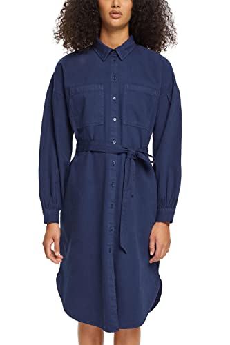 ESPRIT Damen 092EE1E308 Kleid, 400/NAVY, 34 von ESPRIT