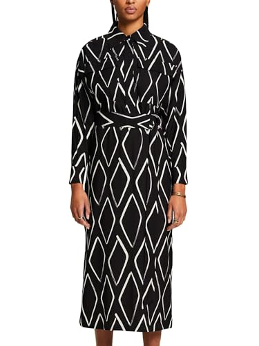 ESPRIT Damen 014ee1e316 Kleid, 002/Black 2, 36 von ESPRIT