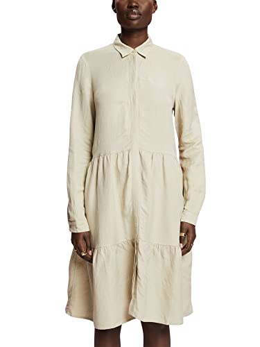 ESPRIT Damen 033ee1e303 Kleid, 335/Dusty Green, 36 von ESPRIT