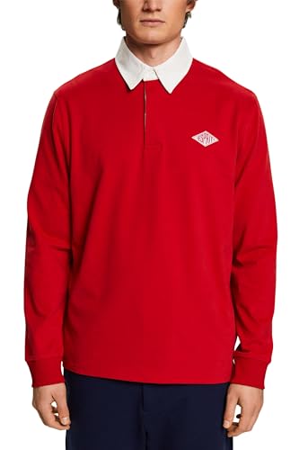 ESPRIT Herren 014EE2K305 Polohemd, 610/DARK RED, M von ESPRIT