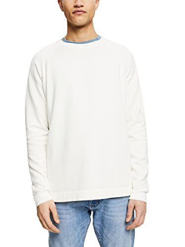 ESPRIT Herren 022EO2I302 Pullover, 110/OFF White, M von ESPRIT