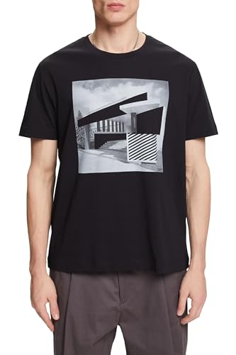 ESPRIT Herren 024EE2K318 T-Shirt, 001/BLACK, XL von ESPRIT