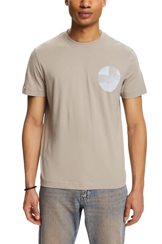 ESPRIT Herren 024ee2k332 T-Shirt, 260/Light Taupe, L von ESPRIT