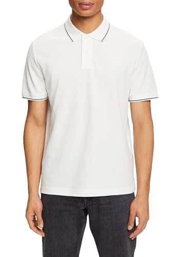 ESPRIT Herren 024EE2K333 Polohemd, 110/OFF White, M von ESPRIT