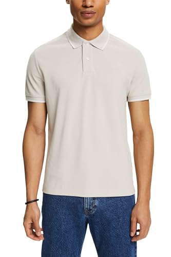 ESPRIT Herren 024EE2K333 Polohemd, 290/LIGHT BEIGE, XS von ESPRIT