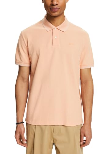 ESPRIT Herren 024EE2K333 Polohemd, 850/PASTEL ORANGE, L von ESPRIT