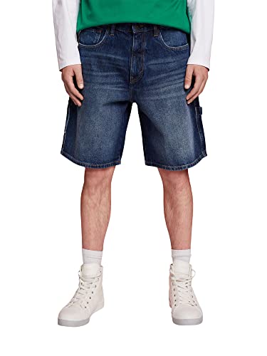 ESPRIT Herren 033CC2C302 Jeans-Shorts, 901/Blue Dark Wash, 32 von ESPRIT