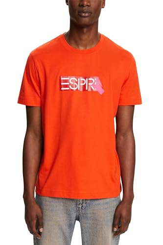 ESPRIT Herren 034EE2K302 T-Shirt, 880/BRIGHT ORANGE, XL von ESPRIT