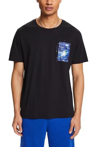 ESPRIT Herren 034EE2K314 T-Shirt, 001/BLACK, L von ESPRIT