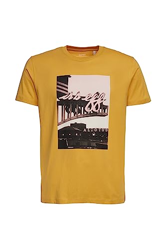 ESPRIT Herren 043EE2K320 T-Shirt, 730/SUNFLOWER Yellow, XS von ESPRIT