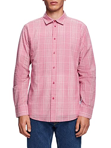 ESPRIT Herren 053EE2F304 Hemd, 651/DARK PINK 2, S von ESPRIT