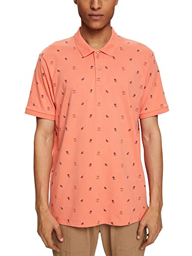 ESPRIT Herren 062EE2K302 Polohemd, 648/CORAL 4, L von ESPRIT