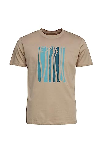 ESPRIT Herren 063EE2K305 T-Shirt, 275/DUSTY Nude, S von ESPRIT