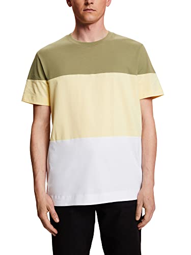 ESPRIT Herren 063EO2K301 T-Shirt, 345/LIGHT Khaki, XXL von ESPRIT