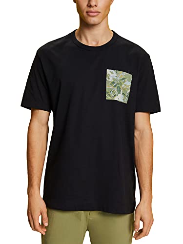 ESPRIT Herren 063EO2K302 T-Shirt, 001/BLACK, S von ESPRIT