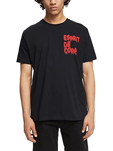 ESPRIT Herren 072CC2K302 T-Shirt, 001/BLACK, Standard von ESPRIT