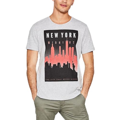 ESPRIT Herren 087CC2K035 T-Shirt, Grau (Medium Grey 035), X-Large von ESPRIT