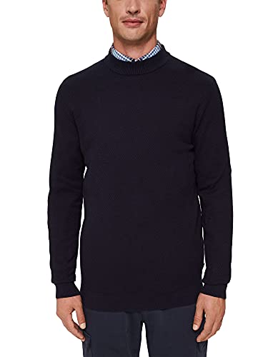 ESPRIT Herren 091EE2I307 Pullover, 400/NAVY, S von ESPRIT