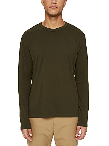 ESPRIT Herren T-Shirt 091ee2k306, Dark Khaki, S von ESPRIT