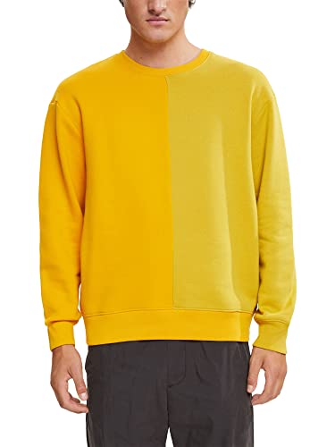 ESPRIT Herren 092CC2J308 Sweatshirt, 730/SUNFLOWER Yellow, M von ESPRIT