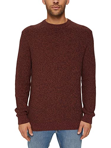 ESPRIT Herren 101EE2I301 Pullover, 600/BORDEAUX RED, M von ESPRIT