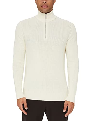 ESPRIT Herren 101EO2I307 Pullover, 110/OFF White, XL von ESPRIT