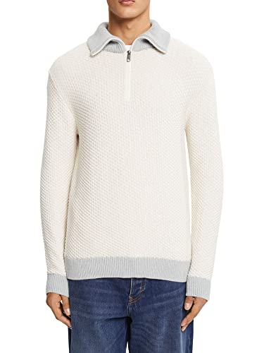 ESPRIT Herren 102CC2I302 Pullover, 056/ICE 2, S von ESPRIT