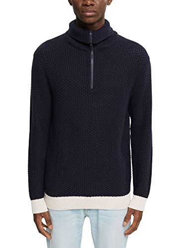 ESPRIT Herren 102CC2I302 Pullover, 400/NAVY, S von ESPRIT