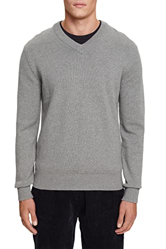 ESPRIT Herren 102EE2I317 Pullover, 039/MEDIUM Grey 5, XS von ESPRIT