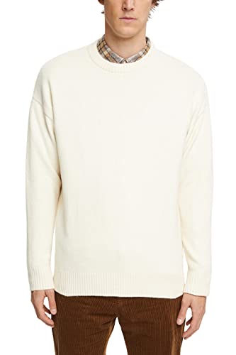 ESPRIT Herren 112EE2I305 Pullover, 110/OFF White, L von ESPRIT