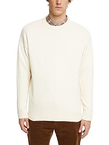 ESPRIT Herren 112EE2I305 Pullover, 110/OFF White, M von ESPRIT