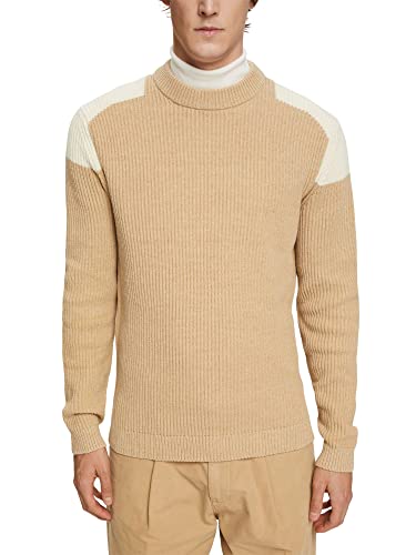 ESPRIT Herren 112EE2I311 Pullover, 254/KHAKI BEIGE 5, L von ESPRIT