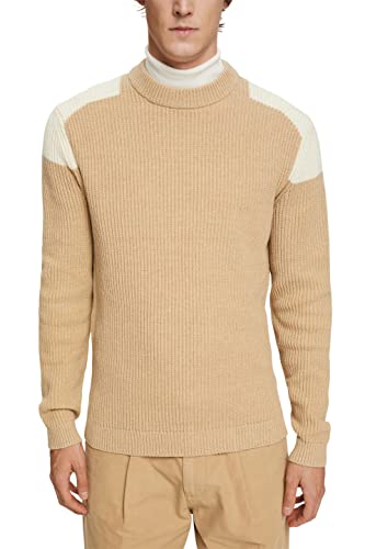 ESPRIT Herren 112EE2I311 Pullover, 254/KHAKI BEIGE 5, XL von ESPRIT