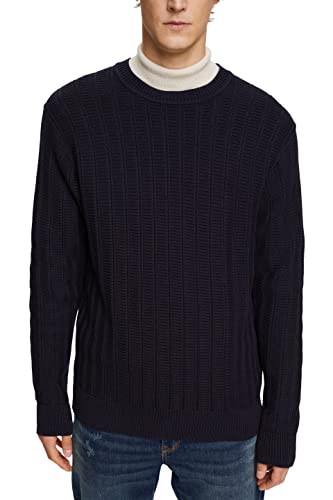 ESPRIT Herren 112EO2I309 Pullover, 400/NAVY, XS von ESPRIT