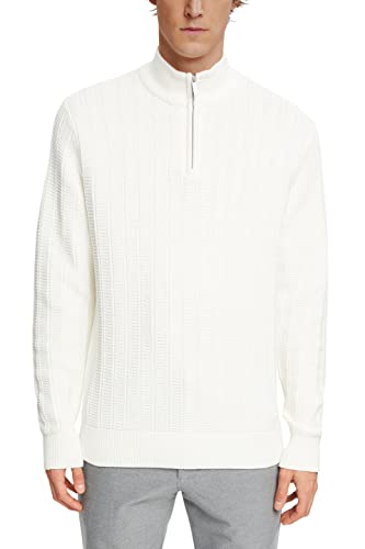 ESPRIT Herren 112EO2I310 Pullover, 110/OFF White, L von ESPRIT