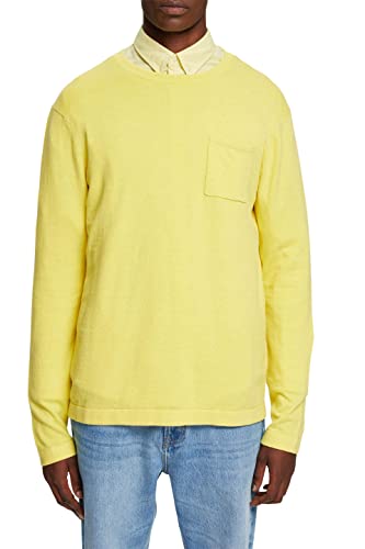 ESPRIT Herren 122EE2I310 Pullover, 740/BRIGHT Yellow, S von ESPRIT