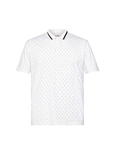 ESPRIT Herren 122EE2K301 Polohemd, 113/OFF White 4, L von ESPRIT