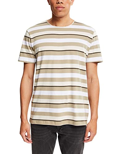 ESPRIT Herren 992CC2K307 T-Shirt, 298/CREAM BEIGE 4, XS von ESPRIT