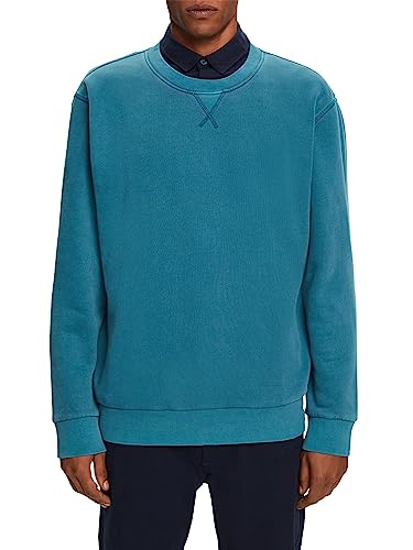 ESPRIT Herren 992EE2J302 Sweatshirt, 455/TEAL Blue, XS von ESPRIT