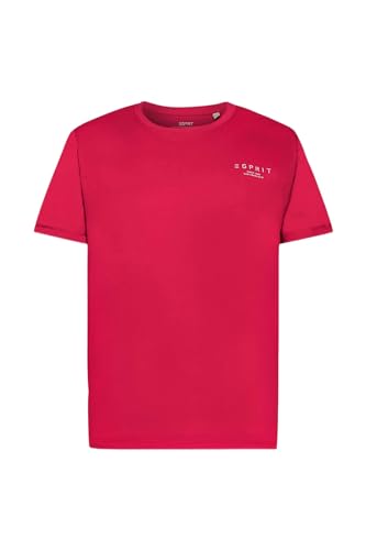 ESPRIT Herren 992ee2k307 T-Shirt, 650/Dark Pink, XS von ESPRIT