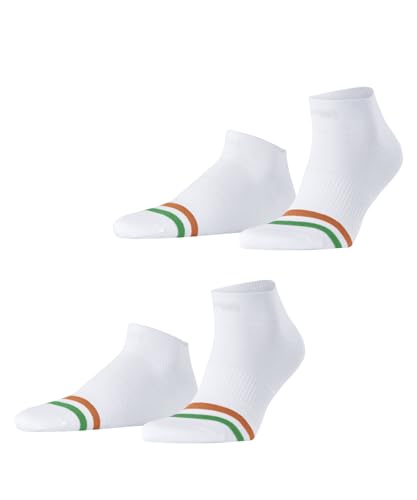 ESPRIT Herren Sneakersocken Accent Stripe Multipack M Sn Baumwolle kurz gemustert 2 Paar, Weiß White-Mix 2020, 43-46 von ESPRIT