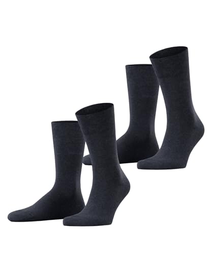 ESPRIT Herren Socken Basic Easy Multipack M So Baumwolle einfarbig 2 Paar, Blau Navy Melange 6127, 39-42 von ESPRIT