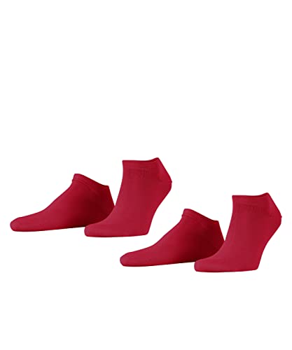 ESPRIT Herren Sneakersocken Basic Uni 2-Pack M SN Baumwolle kurz einfarbig 2 Paar, Rosa (Red Pepper 8074), 39-42 von ESPRIT