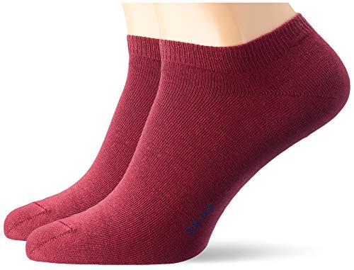 ESPRIT Herren Sneakersocken Basic Uni 2-Pack M SN Baumwolle kurz einfarbig 2 Paar, Rot (Shadow Red 8138), 43-46 von ESPRIT