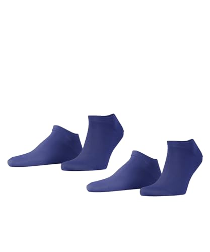ESPRIT Herren Sneakersocken Basic Uni Multipack M Sn Baumwolle kurz einfarbig 2 Paar, Blau Deep Blue 6046, 43-46 von ESPRIT