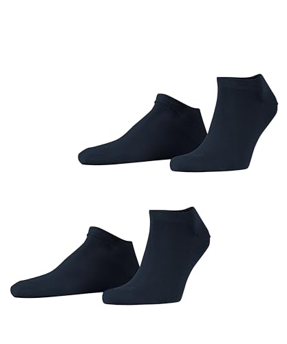 ESPRIT Herren Sneakersocken Basic Uni Multipack M Sn Baumwolle kurz einfarbig 2 Paar, Blau Marine 6120, 43-46 von ESPRIT